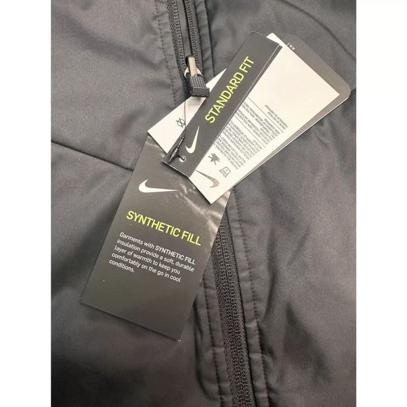 Nike Synthetic Fill Reversible Faux Fur Golf Vest CK5866-010 women Medium Black - Picture 3 of 8